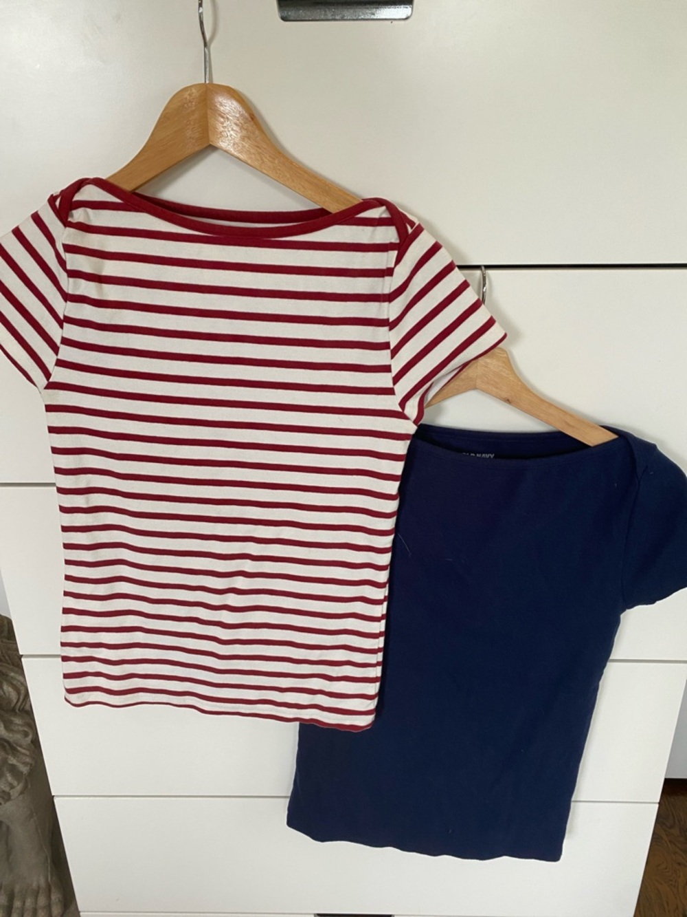Red & White Striped Tee + Navy Solid Tee Bundle from Old Navy, Tall M